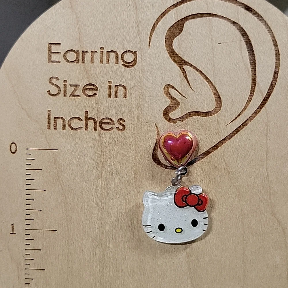 Hello Kitty Drop Earrings - Picture 3 of 5